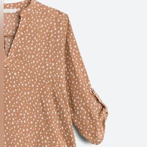 Lush Warren split neck blouse XL